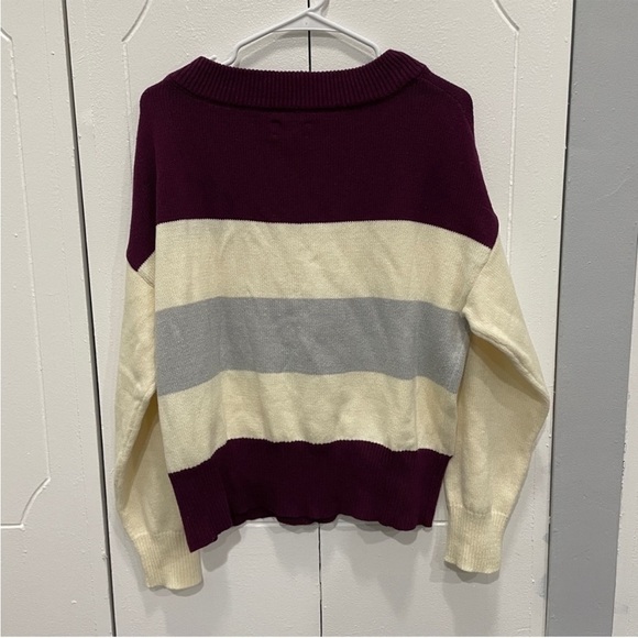 Lucky Brand Tri-Colored Crewneck Sweater - Picture 2 of 6